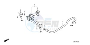 CB1000RA Europe Direct - (ED) drawing AIR INJECTION CONTROL VALVE