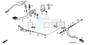 ST1300AC Pan Europoean -ST1300 CH drawing PEDAL