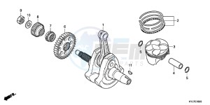 CBR250RD CBR250R 2E - (2E) drawing CRANKSHAFT/PISTON