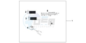 CBR600FB drawing GRIP HEATER(12B)