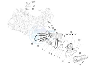 SUPER GTS 125 4T 3V IGET ABS E3 (APAC) drawing Oil pump