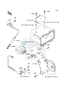 KVF360 4x4 KVF360A7F EU GB drawing Ignition System