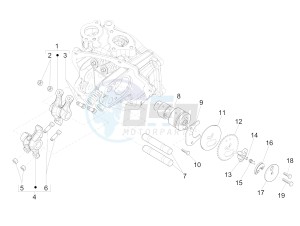 MP3 300 ie E4 LT BUSINESS - SPORT ABS (EMEA) drawing Rocking levers support unit