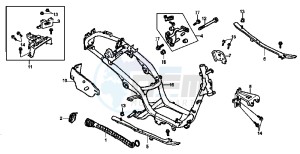 MEGALO 125 drawing FRAME