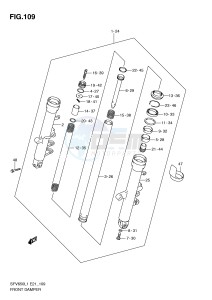 SFV650 (E21) Gladius drawing FRONT DAMPER (SFV650L1 E21)