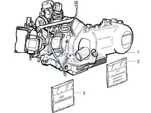 GTS 125 4T E3 UK drawing Engine assembly