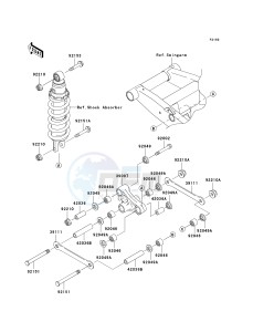 ZR 750 K [Z750S] (K6F) K6F drawing REAR SUSPENSION