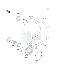 ZX 750 P [NINJA ZX-7R] (P5-P8) [NINJA ZX-7R] drawing OIL COOLER