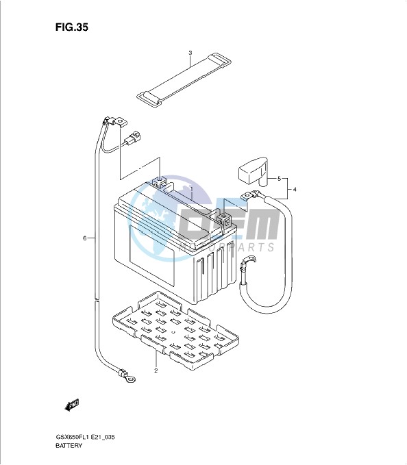 BATTERY (GSX650FUL1 E24)