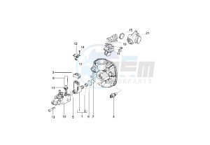 Runner PUREJET 50 drawing Throttle body