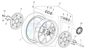 RSV4 1000 APRC Factory ABS (AU, CA, EU, J, RU, USA) drawing Front wheel