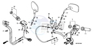 VT1300CXAB drawing HANDLE SWITCH/CABLE