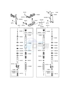 KLX250 KLX250SEF XX (EU ME A(FRICA) drawing Front Fork