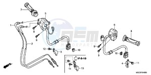 VFR1200FC drawing SWITCH/CABLE (VFR1200F)