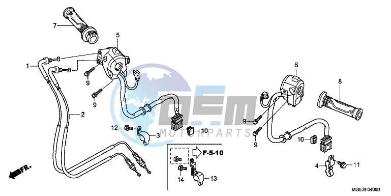 SWITCH/CABLE (VFR1200F)