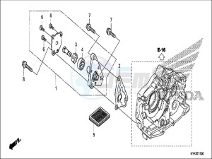 CRF110FH Europe Direct - (ED) drawing OIL PUMP