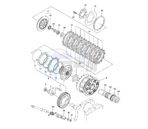 XVS A MIDNIGHT STAR 1300 drawing CLUTCH