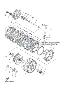 YZ250FX (B29C B29D B29E B29E B29F) drawing CLUTCH