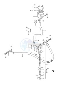 GSX-R1100 (E28) drawing REAR MASTER CYLINDER