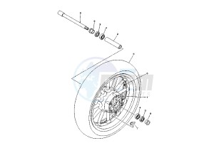 XV MIDNIGHT STAR 1900 drawing FRONT WHEEL