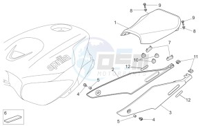 Tuono 1000 drawing Saddle