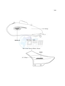 BN 125 A [ELIMINATOR 125] (A6F-A9F) A6F drawing DECALS-- C.T.BLUE- --- A6F- -