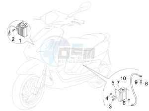 Fly 50 4t (25-30 kmh) drawing Voltage Regulators - Electronic Control Units (ecu) - H.T. Coil