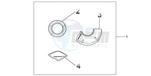 CBR1000RA9 UK - (E / ABS MKH MME) drawing CARBON CRANKCASE COVER SET