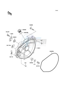 JET SKI 800 SX-R JS800A9F EU drawing Engine Cover(s)