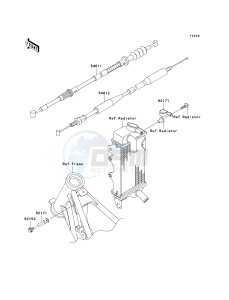 KX 85 A [KX85 MONSTER ENERGY] (A6F - A9FA) A6F drawing CABLES