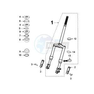 VIVA RSL4 drawing FRONT FORK / STEERINGHEAD