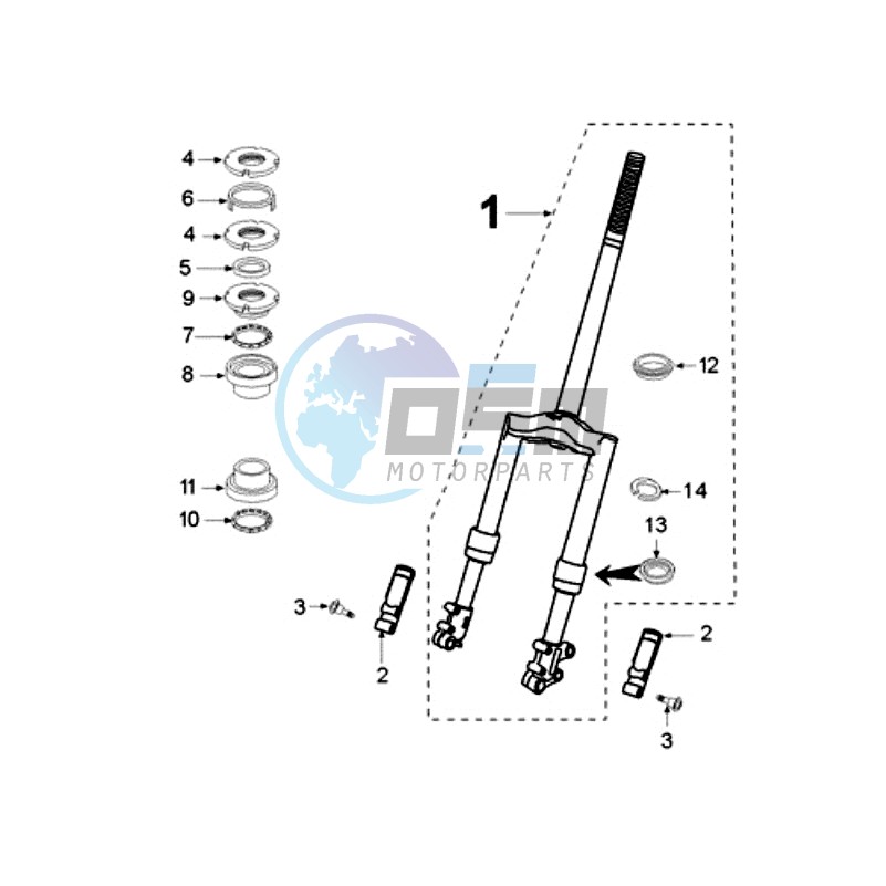 FRONT FORK / STEERINGHEAD