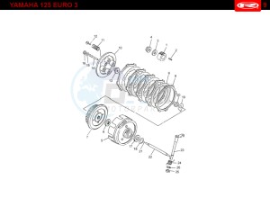 RS2-125-NACKED-BLACK drawing CLUTCH  Yamaha 125 EURO-3