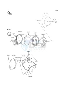 KX 250 R (R6F-R7F) R7F drawing AIR CLEANER