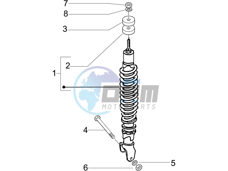 Rear suspension - Shock absorbers