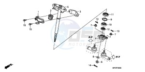 TRX500FEB drawing STEERING SHAFT