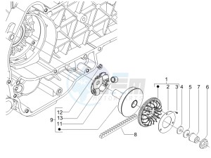 Liberty 125 4t 2v ie ptt (I) Italy drawing Driving pulley