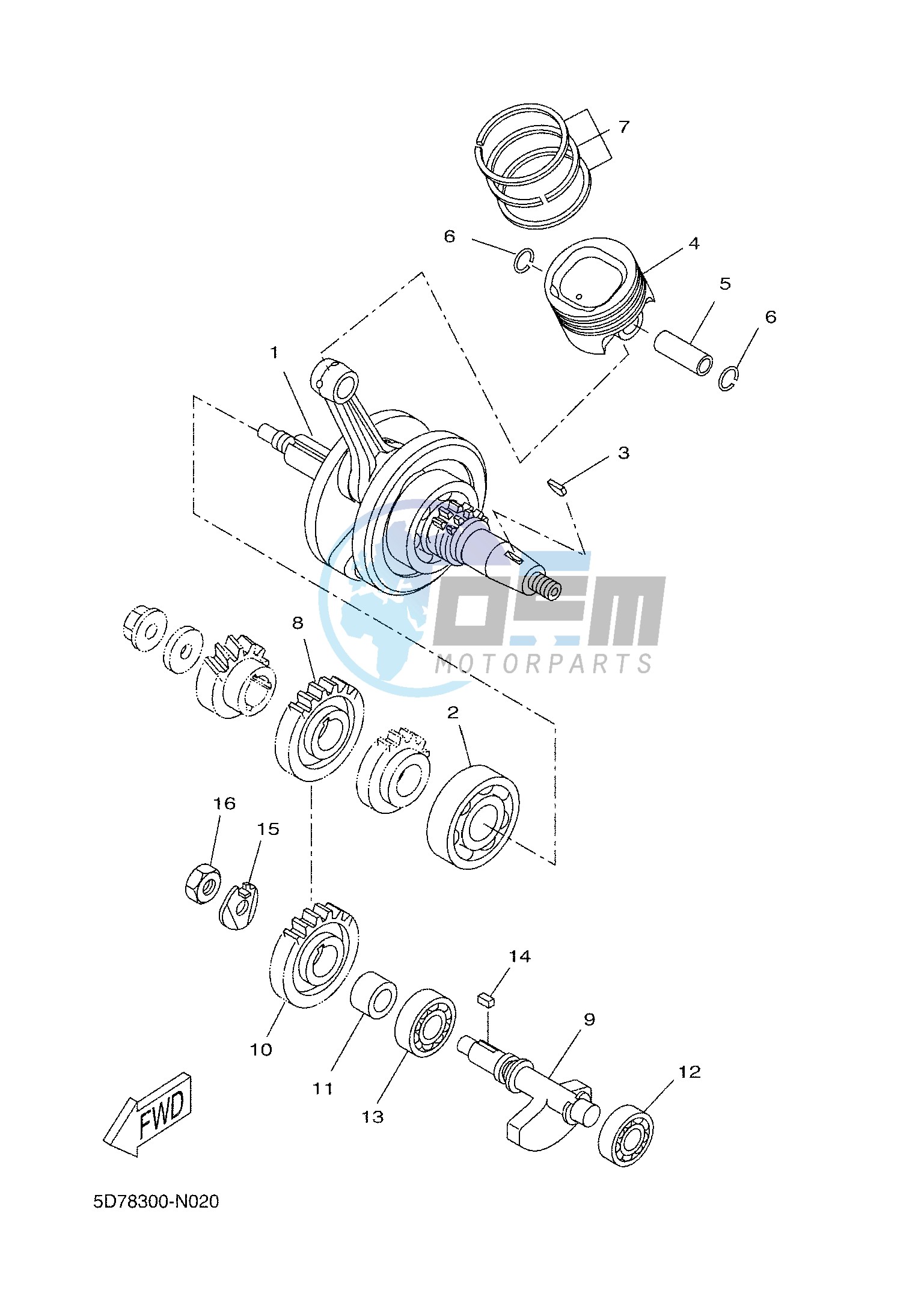 CRANKSHAFT & PISTON