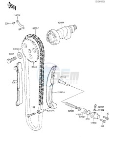 KL 250 C [KLR250] (C1-C2) [KLR250] drawing CAMSHAFT_CHAIN_TENSIONER