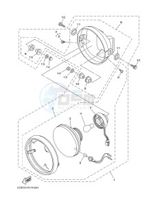 YB125 (2CS3) drawing HEADLIGHT