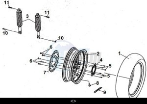 JOYRIDE 300 16 (LJ30W2-EU) (M2) drawing RR. CAST WHEEL