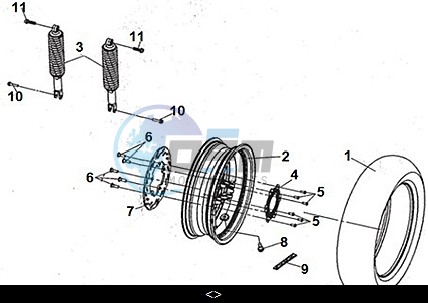 RR. CAST WHEEL