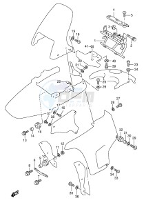 DR800S (E4) drawing COWLING FITTING SET