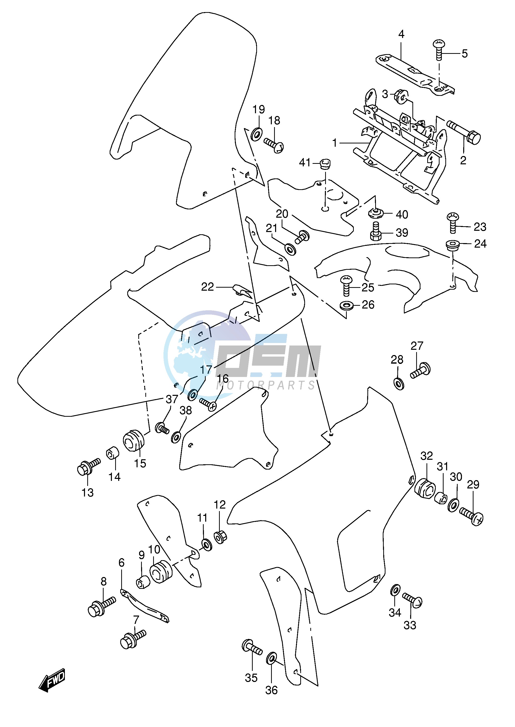 COWLING FITTING SET