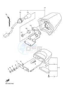 XJ6F 600 DIVERSION F (1CWJ) drawing TAILLIGHT