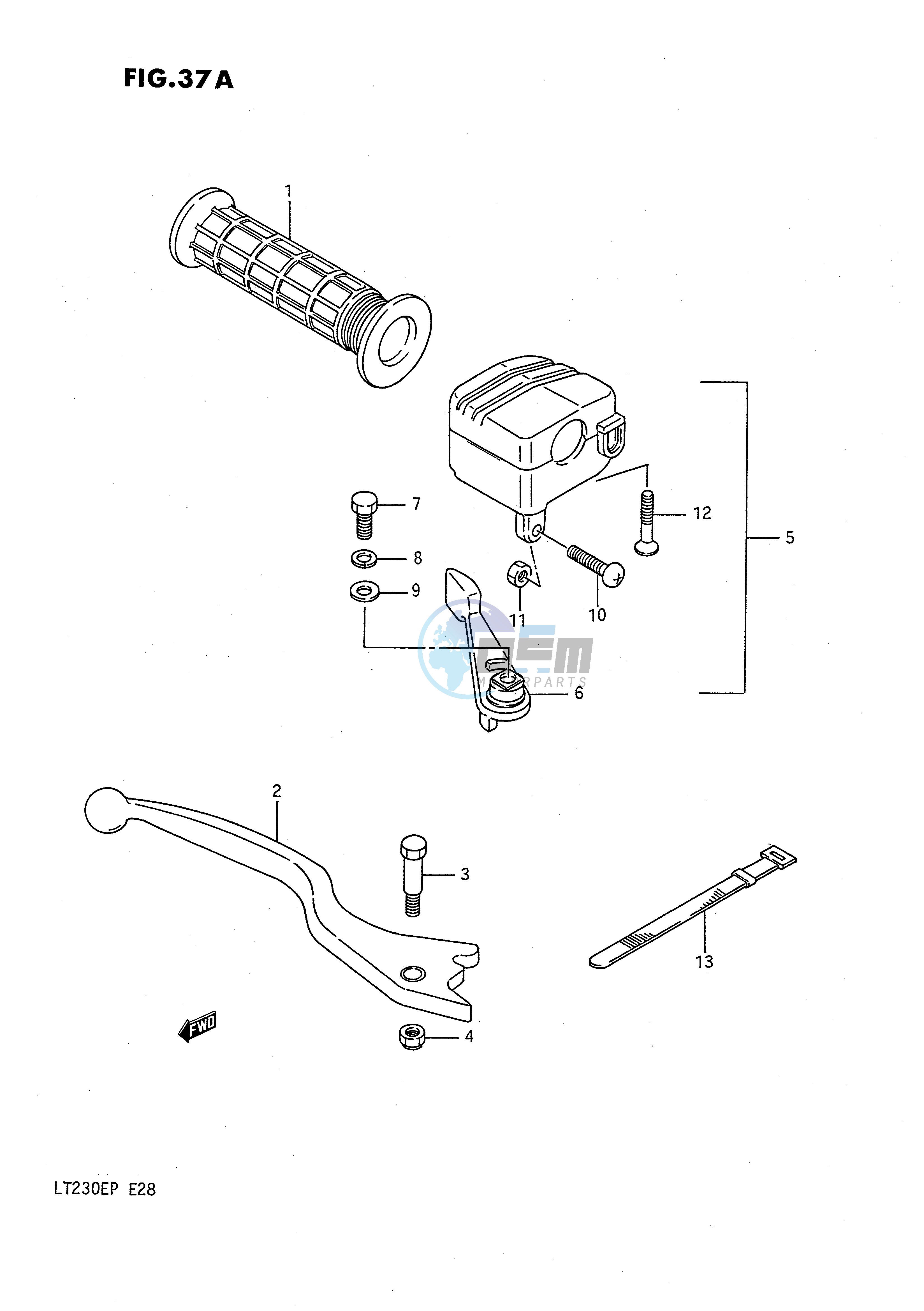 RIGHT HANDLE SWITCH (MODEL M N P)