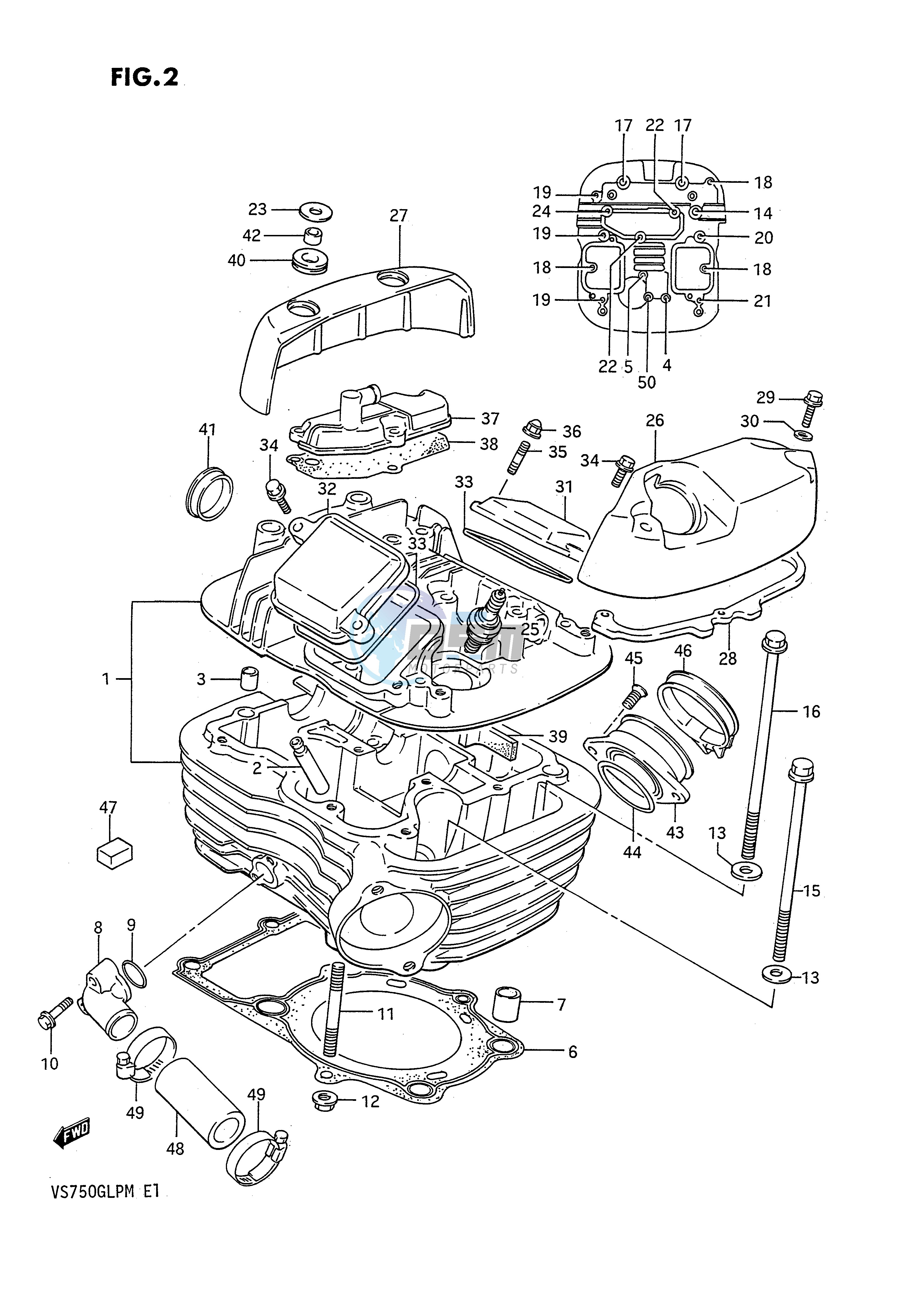 CYLINDER HEAD (REAR)