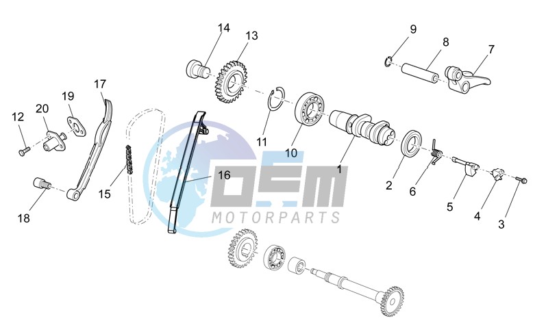 Rear cylinder timing system