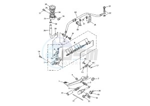 YZF R6 600 drawing REAR MASTER CYLINDER