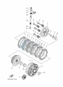 YZF250-A (B6P6) drawing CLUTCH